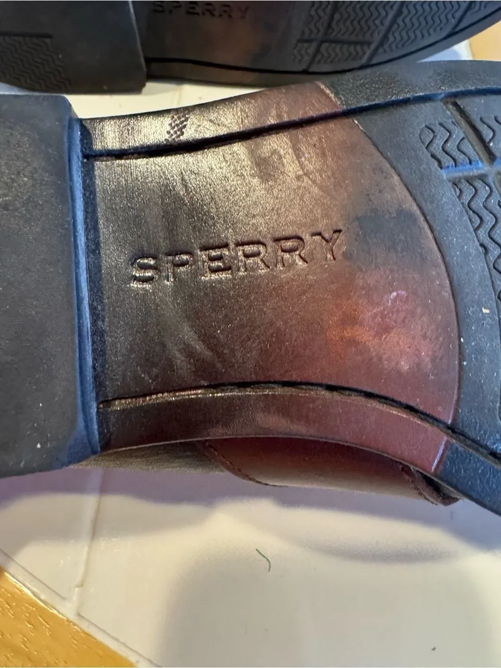 Sperry “Wetlands” Men's Two-Tone Leather Penny Loafers Slip-On Shoes Sz 9